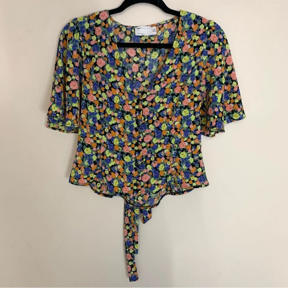 ASOS Floral  Button Up Blouse 4 - Picture 1 of 10